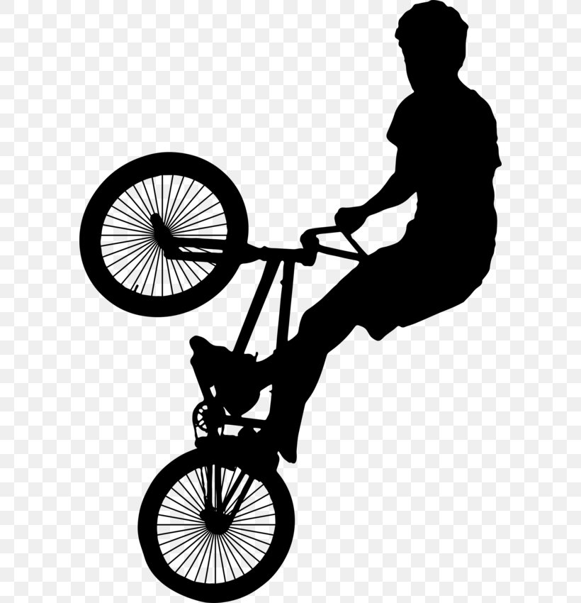 BMX Bike Bicycle Cycling Silhouette, PNG, 596x850px, Bmx, Bicycle, Bicycle Accessory, Bicycle Drivetrain Part, Bicycle Frame Download Free