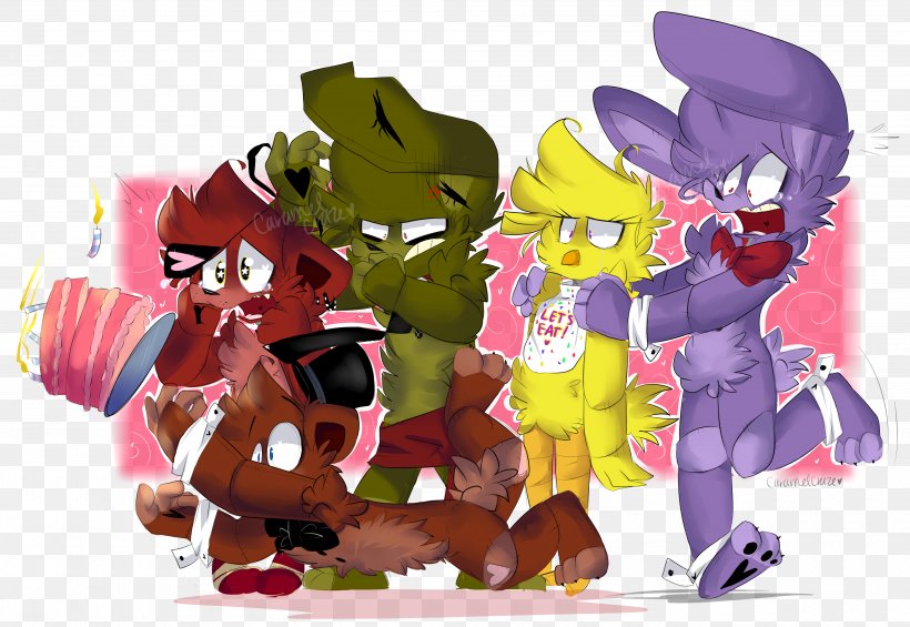 Five Nights At Freddy's 2 Five Nights At Freddy's: Sister Location Art Stuffed Animals & Cuddly Toys, PNG, 4000x2760px, Art, Character, Concept Art, Deviantart, Drawing Download Free