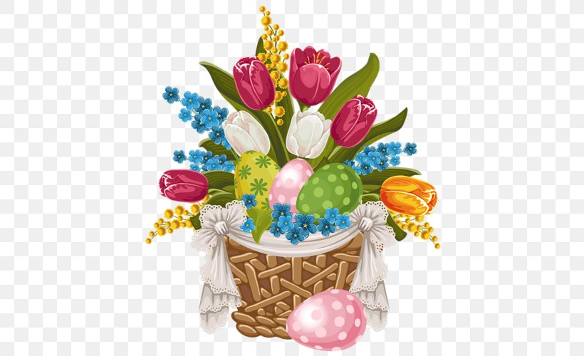 Flower Floral Design Basket, PNG, 500x500px, Flower, Basket, Cut Flowers, Drawing, Easter Download Free