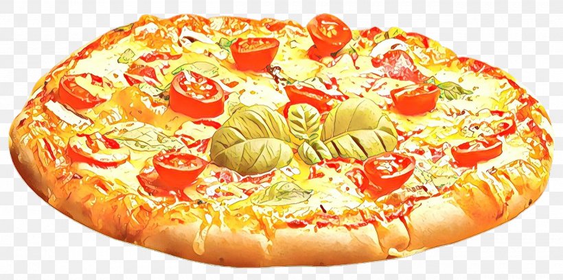Junk Food Cartoon, PNG, 2500x1249px, Pizza, American Food, Baked Goods, Comfort Food, Cuisine Download Free