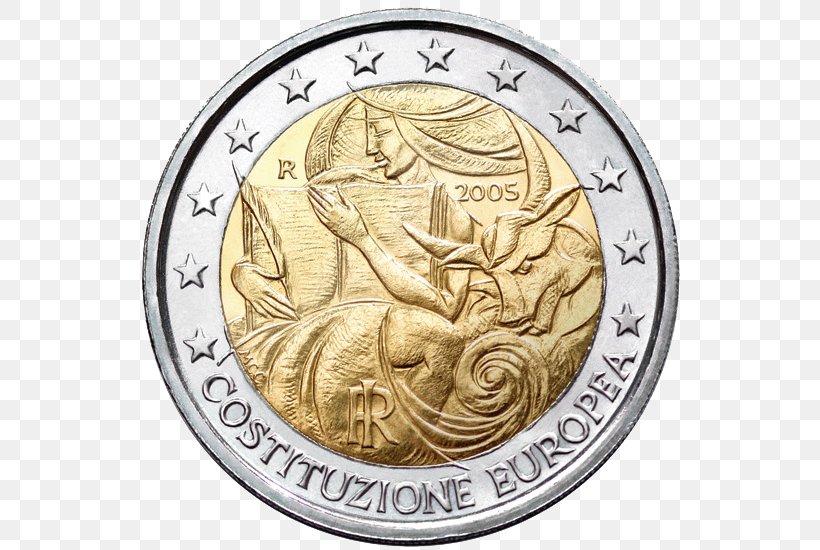 Italy 2 Euro Commemorative Coins 2 Euro Coin Euro Coins, PNG, 550x550px, 2 Euro Coin, 2 Euro Commemorative Coins, Italy, Coin, Coins Of The Italian Lira Download Free