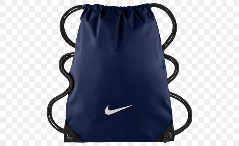 Bag Swoosh Nike Heritage Gymsack Backpack, PNG, 500x500px, Bag, Backpack, Blue, Clothing, Clothing Accessories Download Free