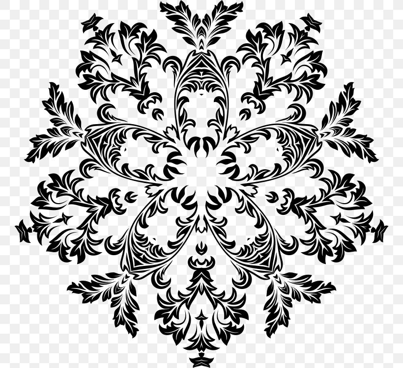 Mandala, PNG, 762x750px, Mandala, Black And White, Decorative Arts, Drawing, Flora Download Free