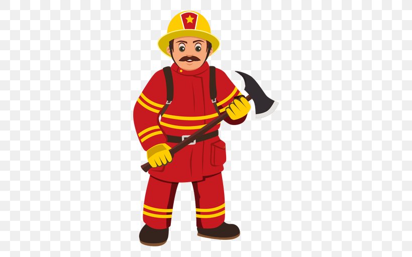 Firefighter Cartoon Royalty-free, PNG, 512x512px, Firefighter, Cartoon, Character, Costume, Drawing Download Free