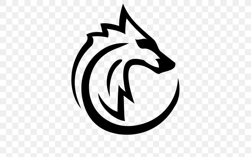 Gray Wolf Logo Clip Art, PNG, 512x512px, Gray Wolf, Black And White, Can Stock Photo, Crescent, Drawing Download Free