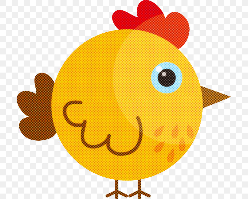 Yellow Cartoon Chicken, PNG, 710x658px, Yellow, Cartoon, Chicken Download Free