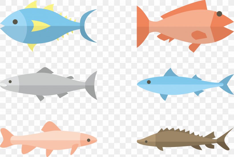 Fish Flat Design Illustration, PNG, 4167x2790px, Fish, Atlantic Mackerel, Fauna, Fin, Flat Design Download Free