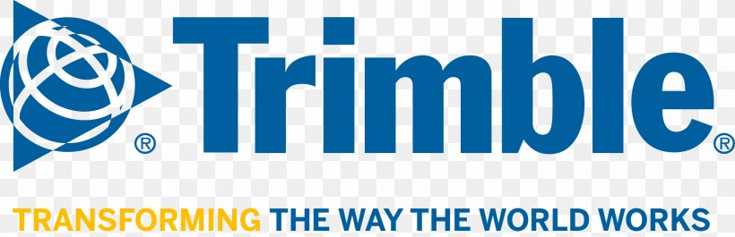 Trimble Inc. Logo Total Station Surveyor Management, PNG, 2007x649px, Trimble Inc, Advertising, Area, Banner, Blue Download Free