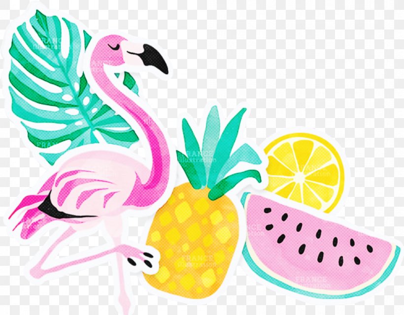 Flamingo Drawing, PNG, 998x780px, Flamingo, Drawing, Fruit, Greater Flamingo, Pineapple Download Free
