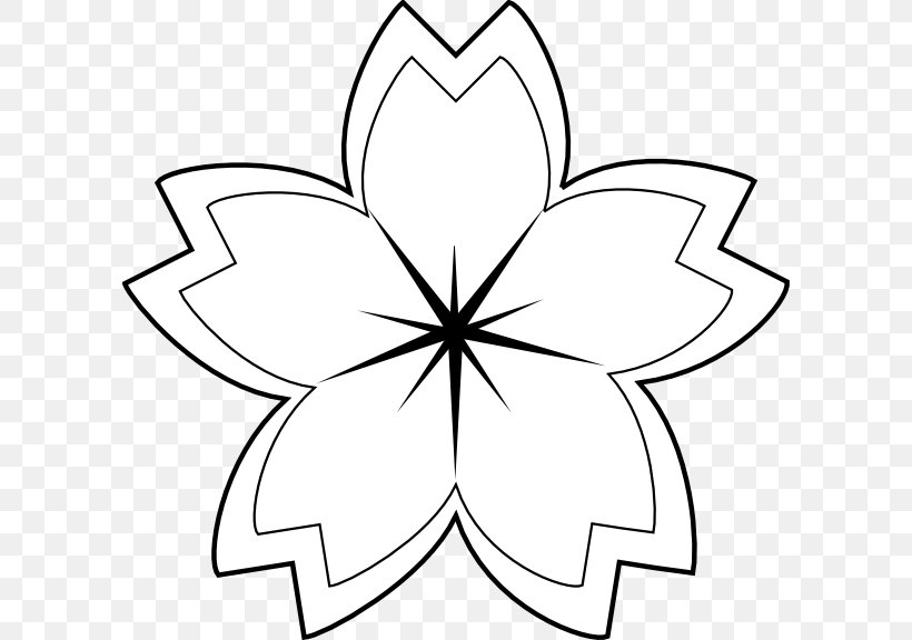 Flower Drawing White Clip Art, PNG, 600x576px, Flower, Area, Artwork, Black And White, Drawing Download Free