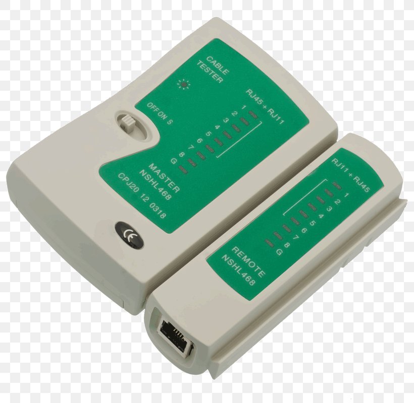 Cable Tester Category 5 Cable Twisted Pair Network Cables RJ-11, PNG, 800x800px, Cable Tester, Category 5 Cable, Category 6 Cable, Computer Network, Electrical Cable Download Free