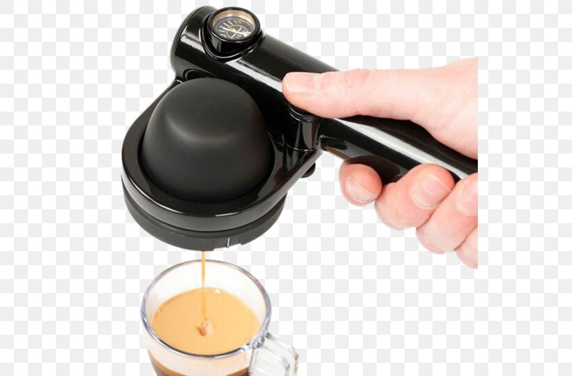 Coffeemaker Cafe Handpresso Single-serve Coffee Container, PNG, 550x539px, Coffee, Brewed Coffee, Cafe, Coffee Preparation, Coffeemaker Download Free