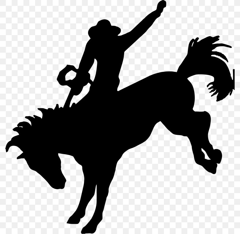 Horse Bronc Riding Bronco Bucking Clip Art, PNG, 784x800px, Horse, Black And White, Bridle, Bronc Riding, Bronco Download Free