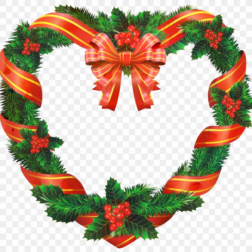 Christmas Day Wreath Clip Art Image, PNG, 3000x3000px, Christmas Day, Christmas Decoration, Christmas Tree, Clip Art Christmas, Heart Download Free