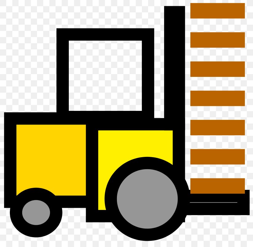 Forklift Clip Art, PNG, 800x800px, Forklift, Area, Brand, Free Content, Pallet Download Free