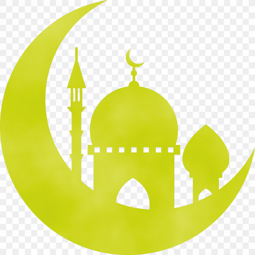 Mosque, PNG, 2514x2514px, Watercolor, Circle, Green, Logo, Mosque Download Free