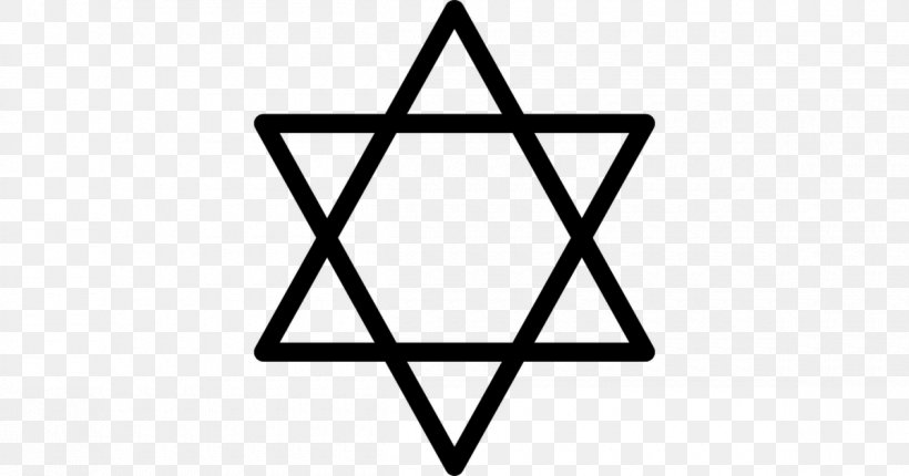 Star Of David Judaism Menorah, PNG, 1200x630px, Star Of David, Area, Black And White, David, Jewish People Download Free