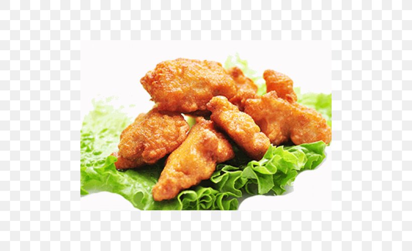 Crispy Fried Chicken Karaage Chicken Nugget Japanese Cuisine, PNG, 500x500px, Crispy Fried Chicken, Animal Source Foods, Buffalo Wing, Chicken As Food, Chicken Fingers Download Free