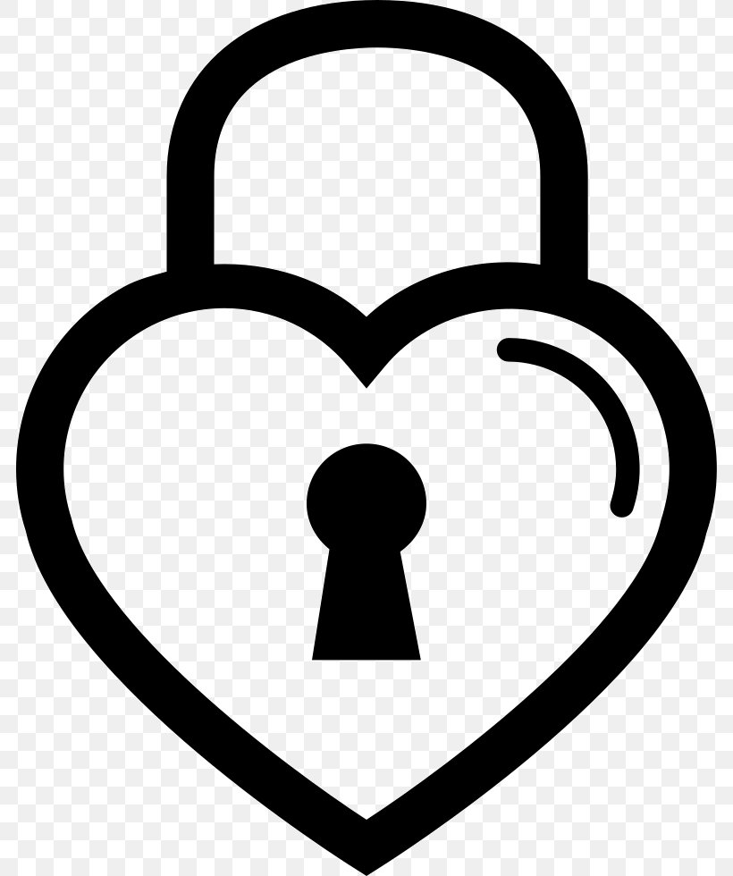Lock Heart Key Drawing Clip Art, PNG, 784x980px, Lock, Area, Black And