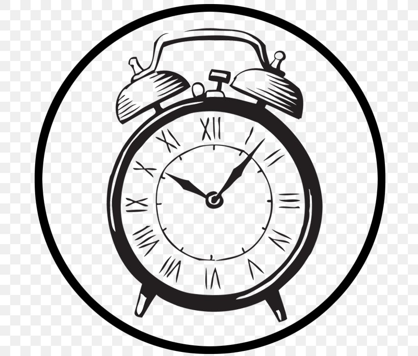 Alarm Clocks Clip Art, PNG, 700x700px, Clock, Alarm Clock, Alarm Clocks, Black And White, Home Accessories Download Free
