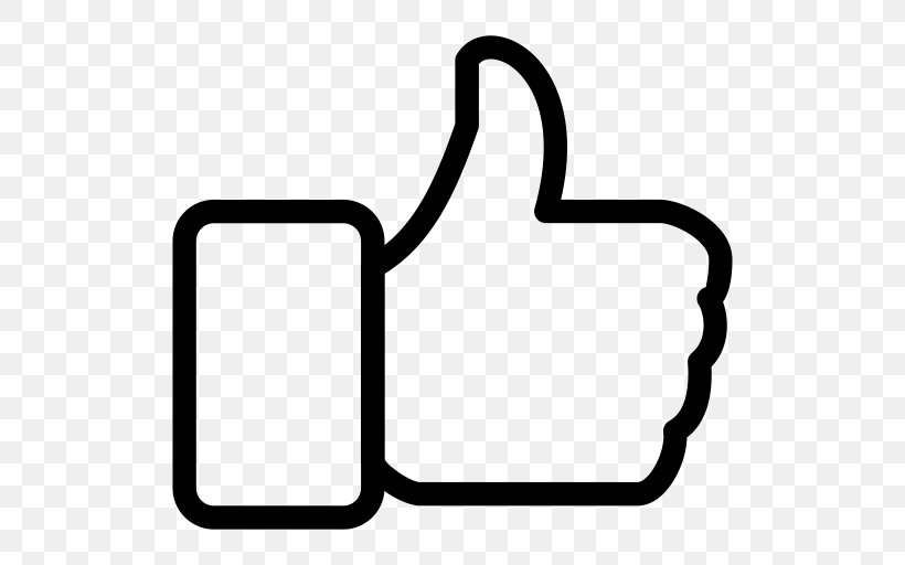 Facebook Like Button Thumb Signal, PNG, 512x512px, Like Button, Area, Black, Black And White, Button Download Free