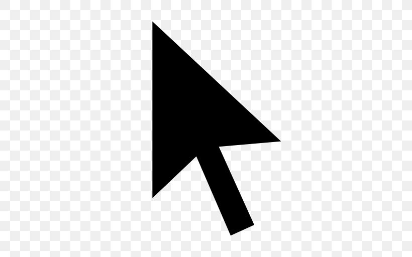 black mouse pointer icon