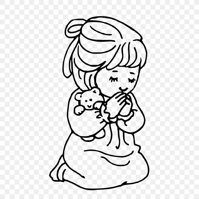 Prayer Child Coloring Book Bible Clip Art, PNG, 3333x3333px, Watercolor, Cartoon, Flower, Frame, Heart Download Free