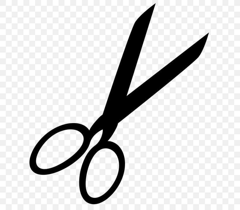 Scissors Hair-cutting Shears Clip Art, PNG, 720x720px, Scissors, Black And White, Cosmetologist, Cutting, Haircutting Shears Download Free