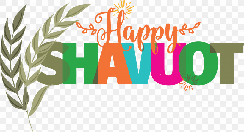 Happy Shavuot Feast Of Weeks Jewish, PNG, 3000x1633px, Happy Shavuot, Geometry, Jewish, Line, Logo Download Free