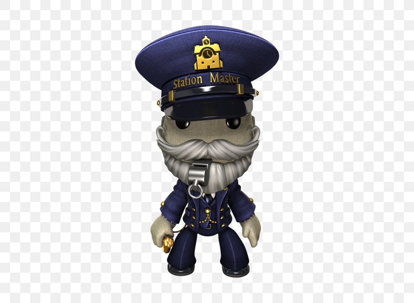 LittleBigPlanet 3 Station Master Train Station Figurine, PNG, 600x600px, Littlebigplanet 3, Cartoon, Cobalt, Cobalt Blue, Com Download Free