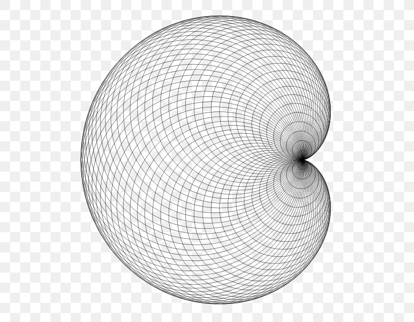 Cardioid Circle Mathematics Parabola Curve, PNG, 561x638px, Cardioid, Art, Black And White, Curve, Envelope Download Free