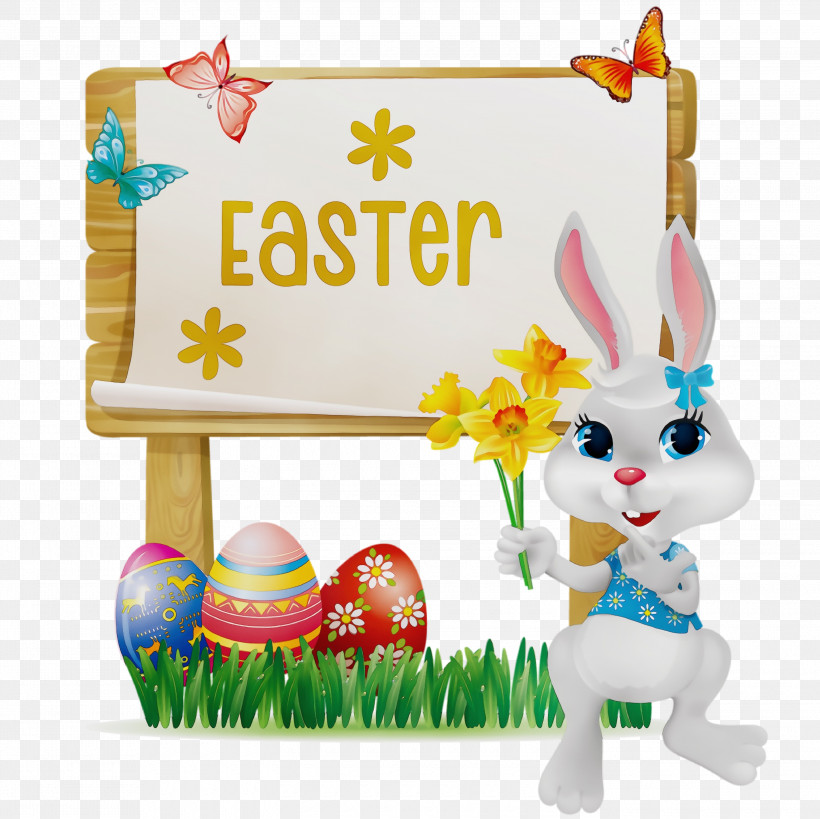 Easter Bunny, PNG, 3000x2999px, Easter Bunny, Cartoon, Christmas Day, Cut Flowers, Easter Day Download Free