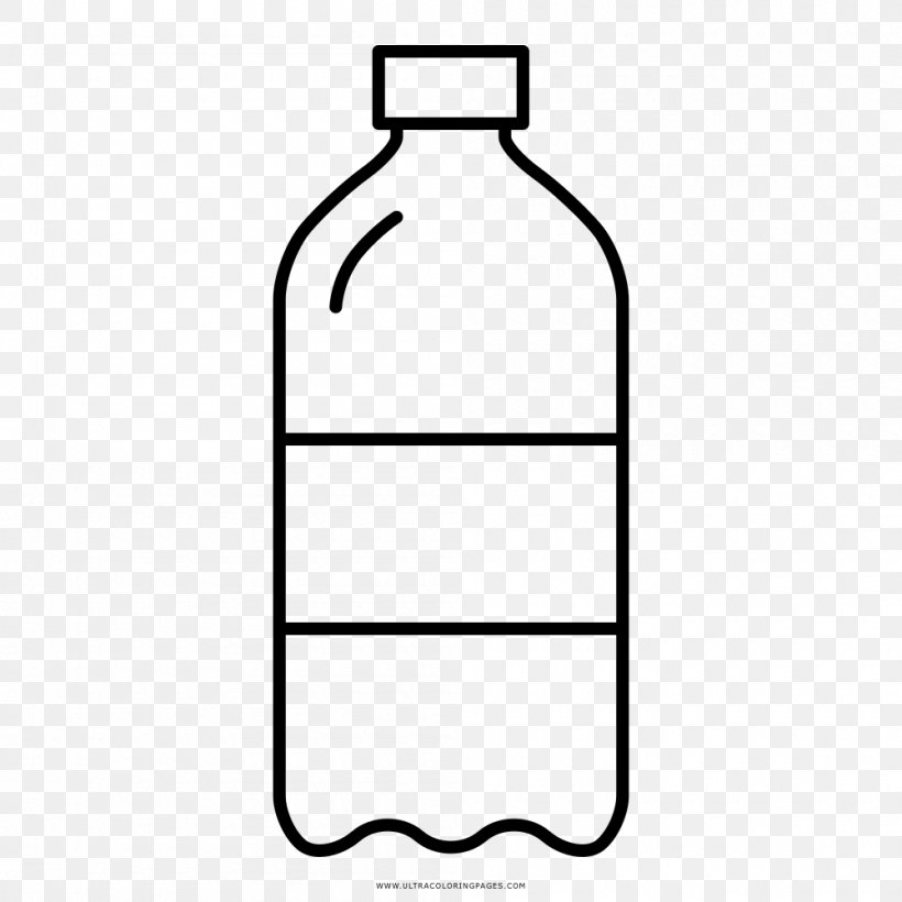 Fizzy Drinks Water Bottles Drawing Coloring Book, PNG, 1000x1000px, Fizzy Drinks, Area, Black, Black And White, Bottle Download Free