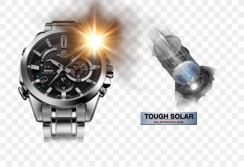 Watch Casio Edifice Tough Solar Chronograph, PNG, 1017x697px, Watch, Bluetooth, Brand, Casio, Casio Edifice Download Free