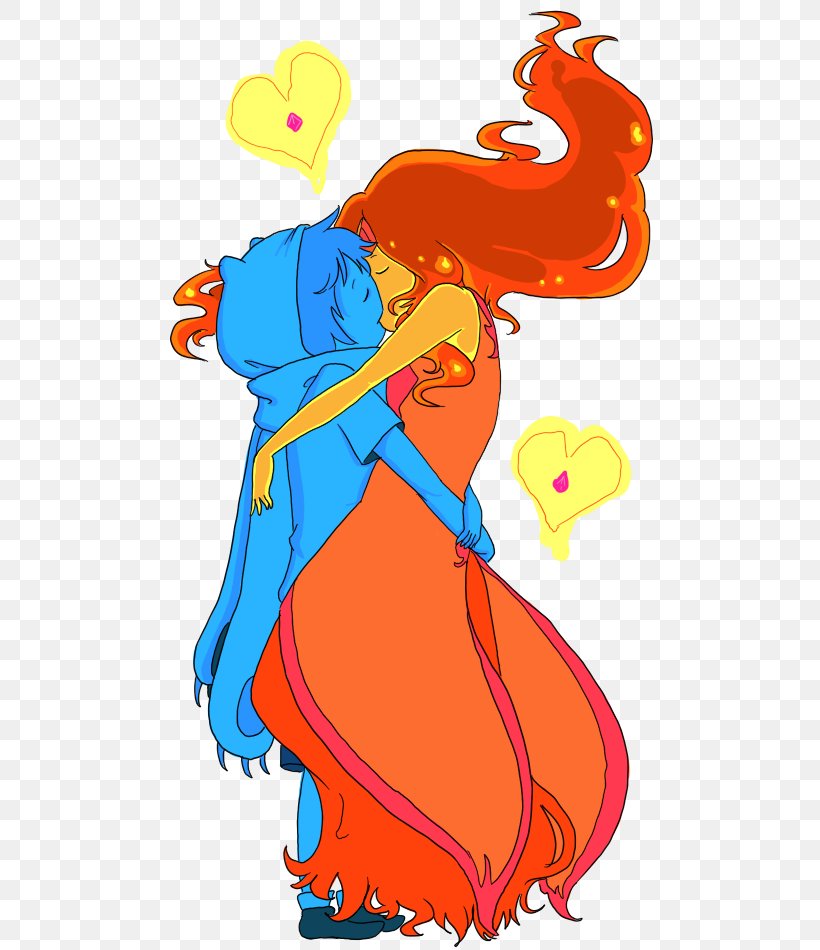 Finn The Human Flame Princess Jake The Dog Adventure, PNG, 500x950px, Watercolor, Cartoon, Flower, Frame, Heart Download Free