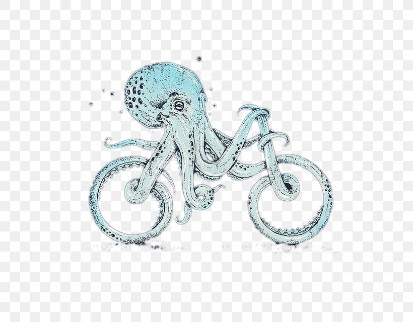 Octopus Card Creativity Illustration, PNG, 546x640px, Octopus, Bicycle, Body Jewelry, Cartoon, Cephalopod Download Free
