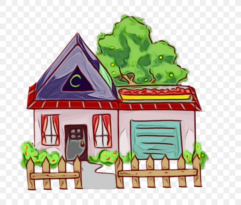 Watercolor Plant, PNG, 700x700px, Watercolor, Building, Cartoon, Cottage, Facade Download Free
