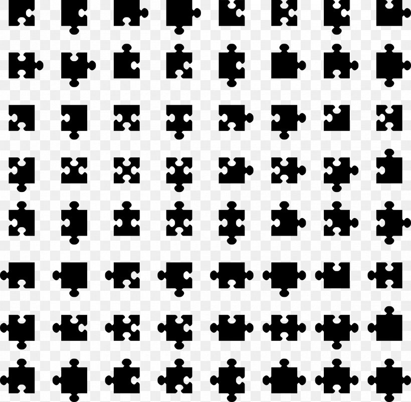 Jigsaw Puzzles Clip Art, PNG, 2400x2349px, Jigsaw Puzzles, Black, Black And White, Drawing, Monochrome Download Free