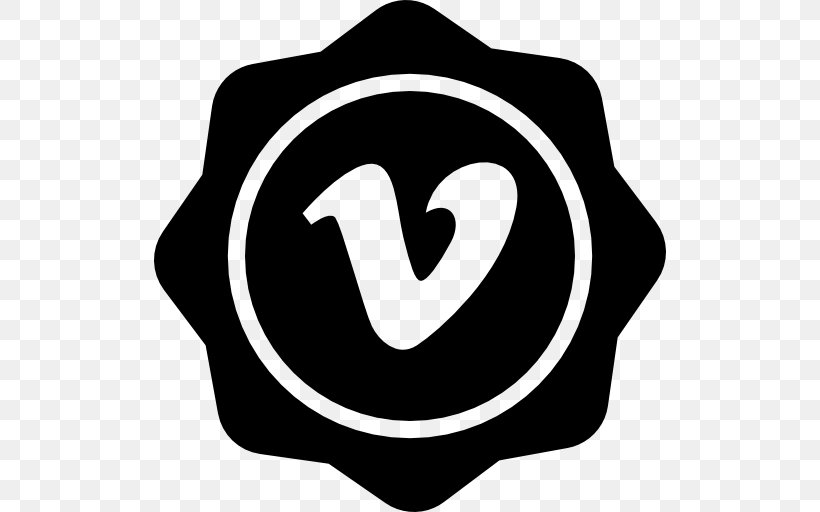 Logo Social Media Vimeo, PNG, 512x512px, Logo, Badge, Black And White, Brand, Social Media Download Free