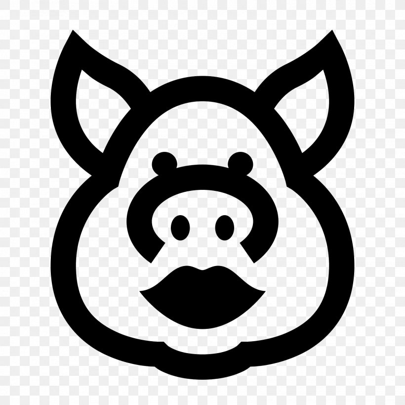 Pig Clip Art, PNG, 1600x1600px, Pig, Black, Black And White, Cosmetics, Domestic Pig Download Free
