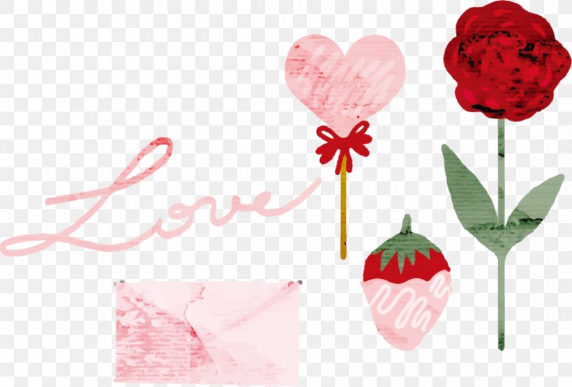 Rose Valentines Day Love Watercolor Painting, PNG, 836x566px, Rose, Floral Design, Floristry, Flower, Flower Arranging Download Free