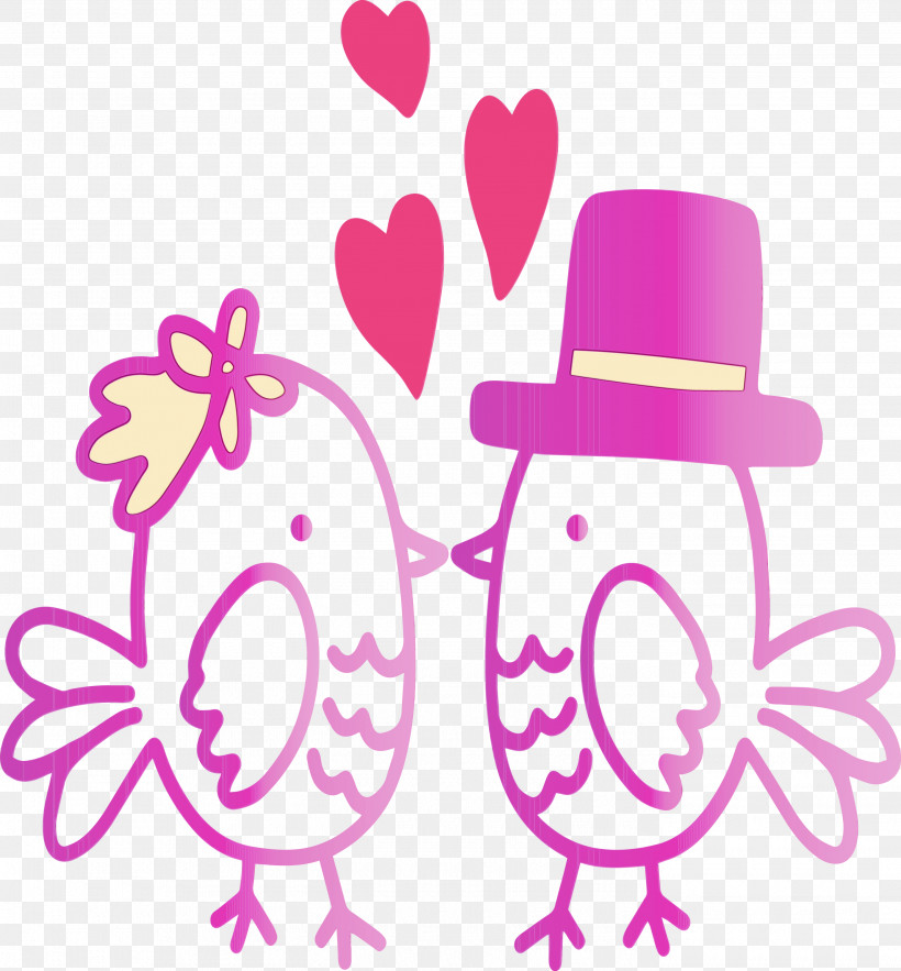 Pink Magenta Love Line Art, PNG, 2785x3000px, Love Bird, Line Art, Love, Magenta, Paint Download Free