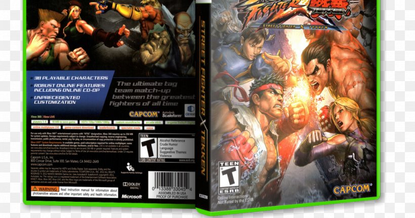 Street Fighter X Tekken Tekken 6 Xbox 360 Marvel Vs. Capcom 3: Fate Of Two Worlds PlayStation 2, PNG, 1023x537px, Street Fighter X Tekken, Action Figure, Advertising, Capcom, Downloadable Content Download Free