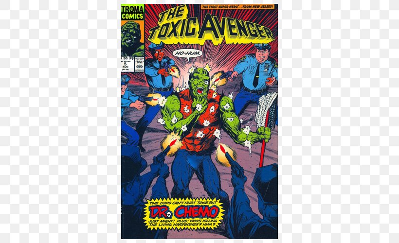 Comics Troma Entertainment The Toxic Avenger Superhero Movie, PNG, 500x500px, Comics, Action Fiction, Action Figure, Action Film, Action Toy Figures Download Free