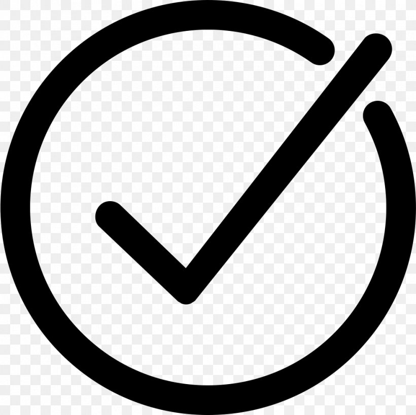Check Mark Symbol Checkbox, PNG, 981x980px, Check Mark, Area, Avatar, Black And White, Blog Download Free