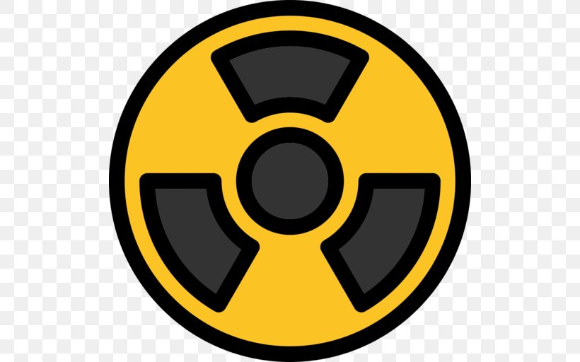 Radioactive Decay Hazard Symbol Ionizing Radiation Sign, PNG, 512x512px, Radioactive Decay, Area, Atom, Biological Hazard, Hazard Download Free