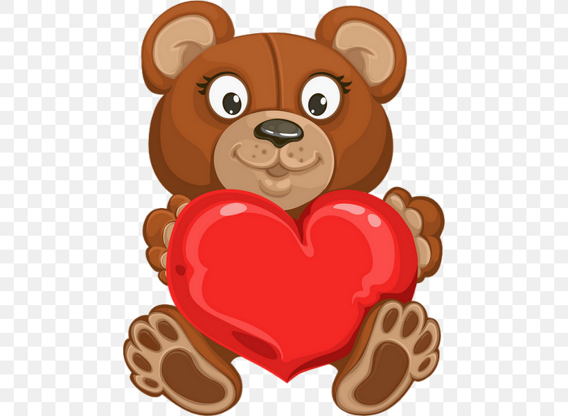 Teddy Bear, PNG, 465x600px, Teddy Bear, Bear, Brown Bear, Cartoon, Heart Download Free