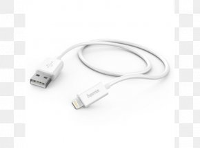 Lightning - Battery Charger Lightning Electrical Cable USB Electrical Connector PNG