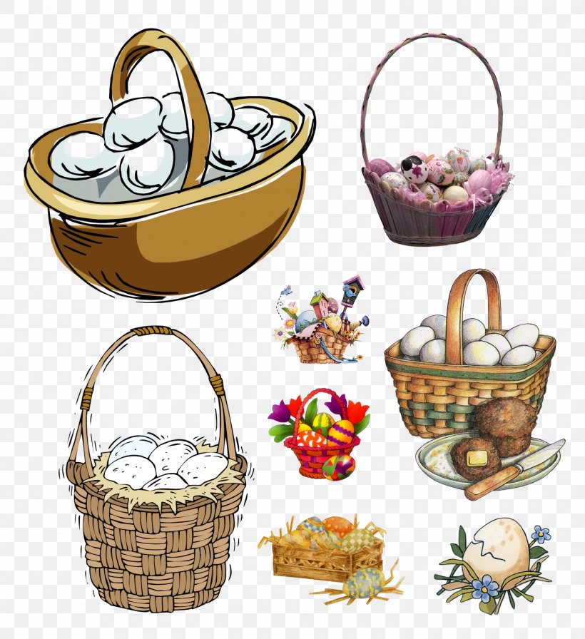 Easter Basket Clip Art Drawing, PNG, 1500x1640px, Watercolor, Cartoon, Flower, Frame, Heart Download Free