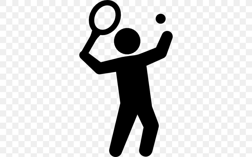 Tennis Centre Racket Sport, PNG, 512x512px, Tennis, Area, Arm, Ball, Black And White Download Free